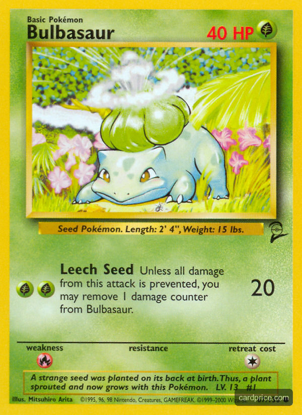 Alert Drawing Base Bulbasaur #67/130 Base Set 2 Price — $4.77 | CardPrice