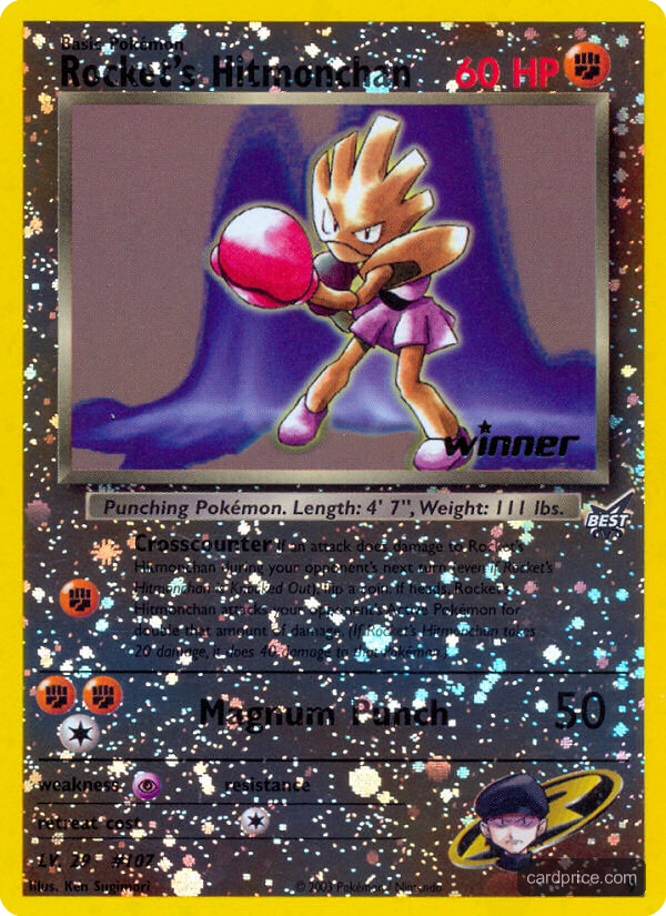 Rocket's Hitmonchan — the most valuable Hitmonchan card