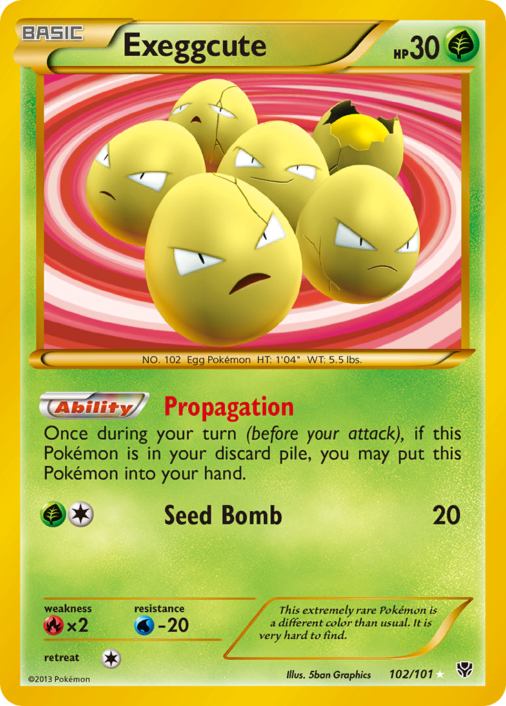 Exeggcute — the most valuable Exeggcute card