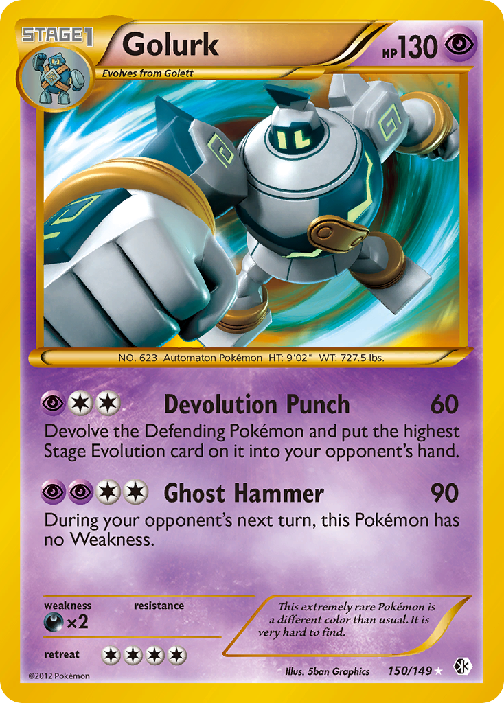 Golurk — the most valuable Golurk card