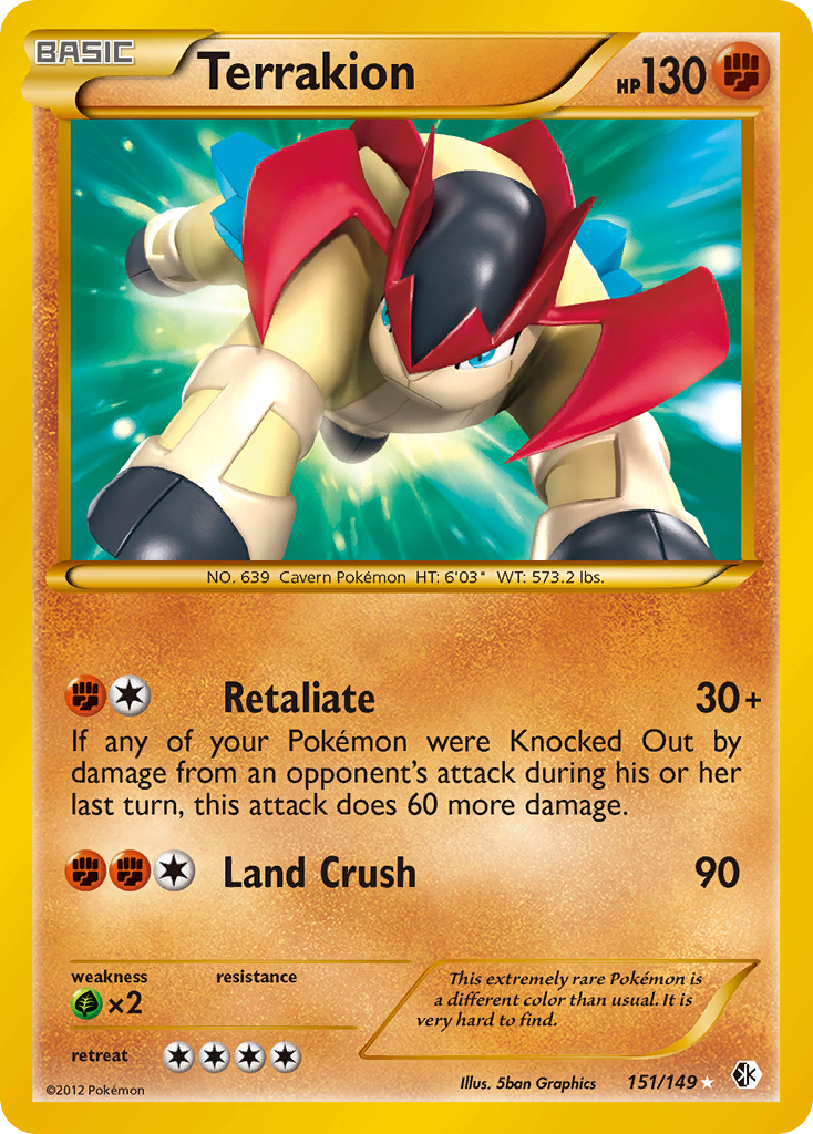 Terrakion — the most valuable Terrakion card