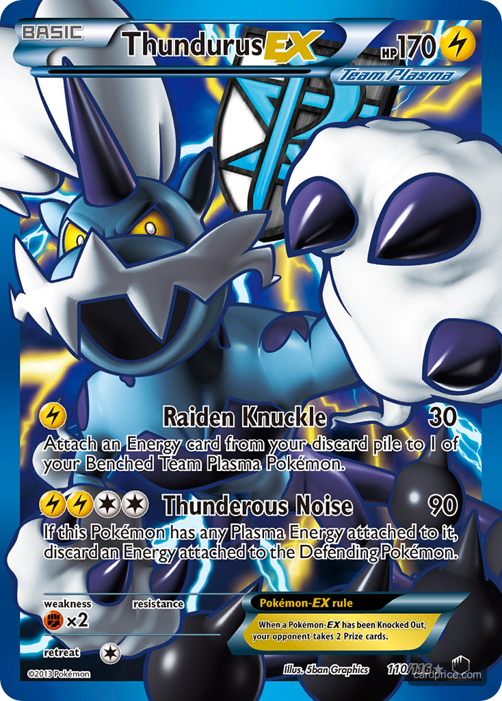 Thundurus-EX — the most valuable Thundurus card
