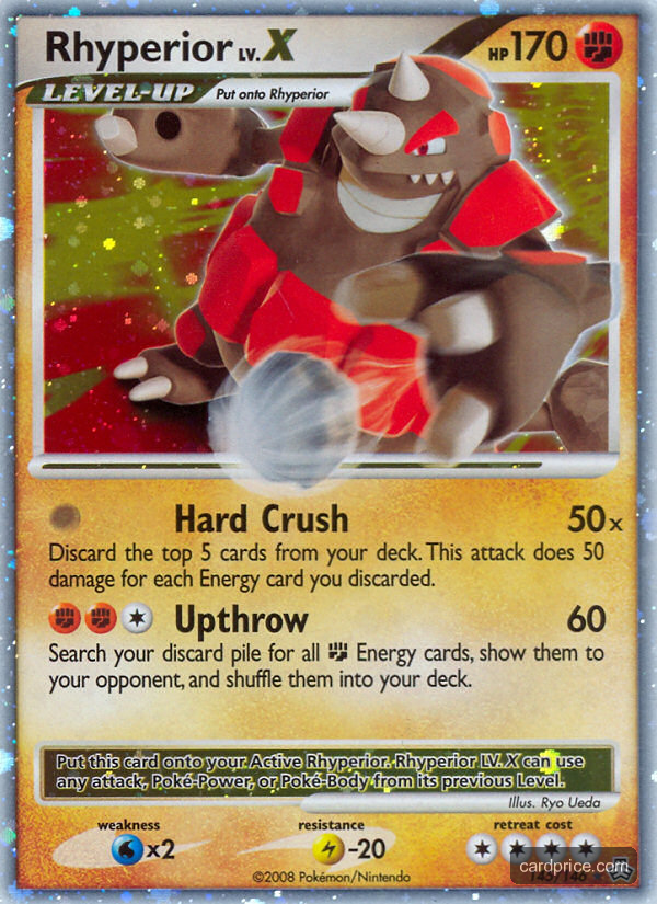 Rhyperior LV.X — the most valuable Rhyperior card