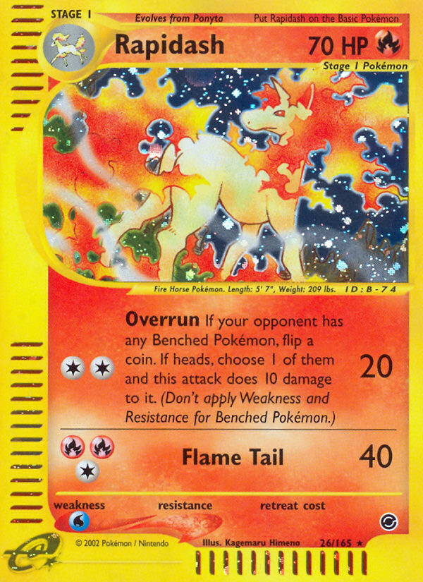 Rapidash — the most valuable Rapidash card