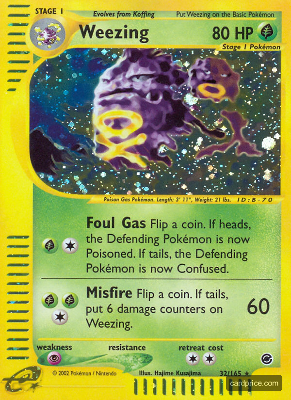 Weezing — the most valuable Weezing card