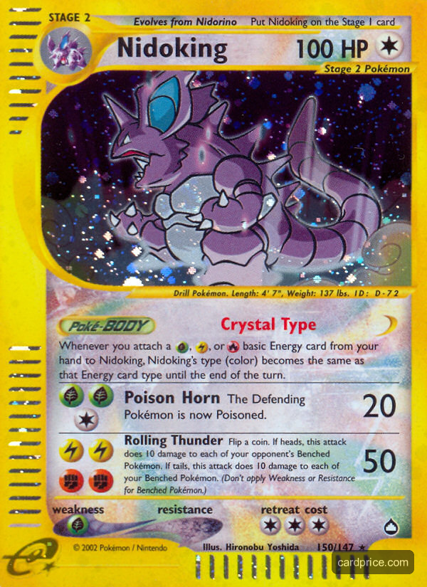 Nidoking — the most valuable Nidoking card