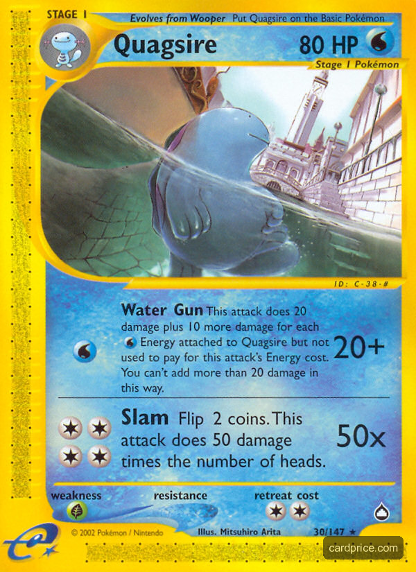 Quagsire — the most valuable Quagsire card