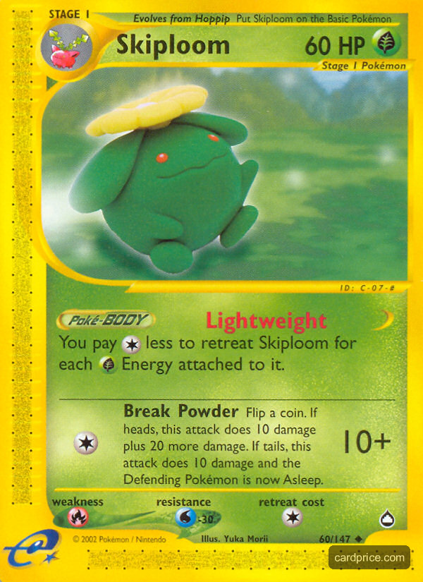 Skiploom — the most valuable Skiploom card