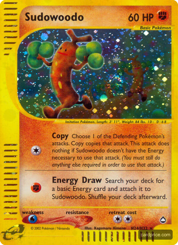 Sudowoodo — the most valuable Sudowoodo card