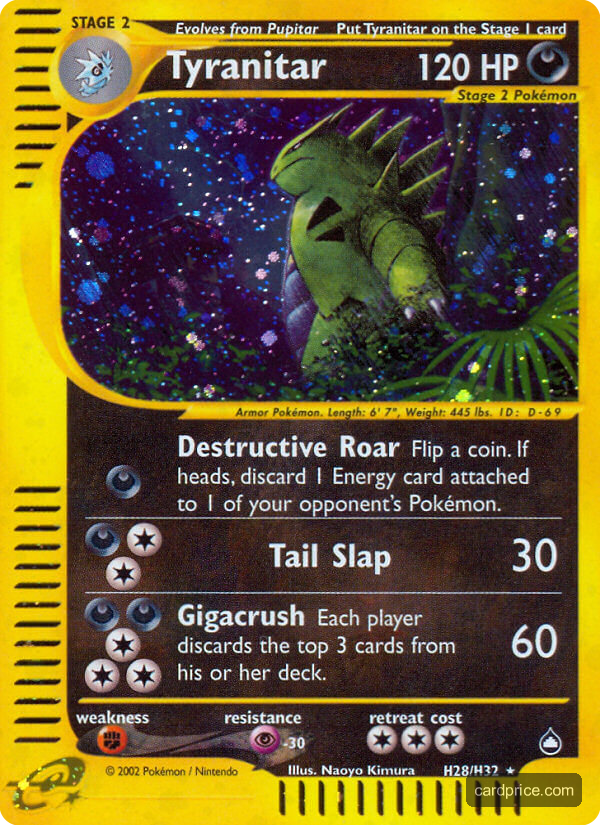 Tyranitar — the most valuable Tyranitar card