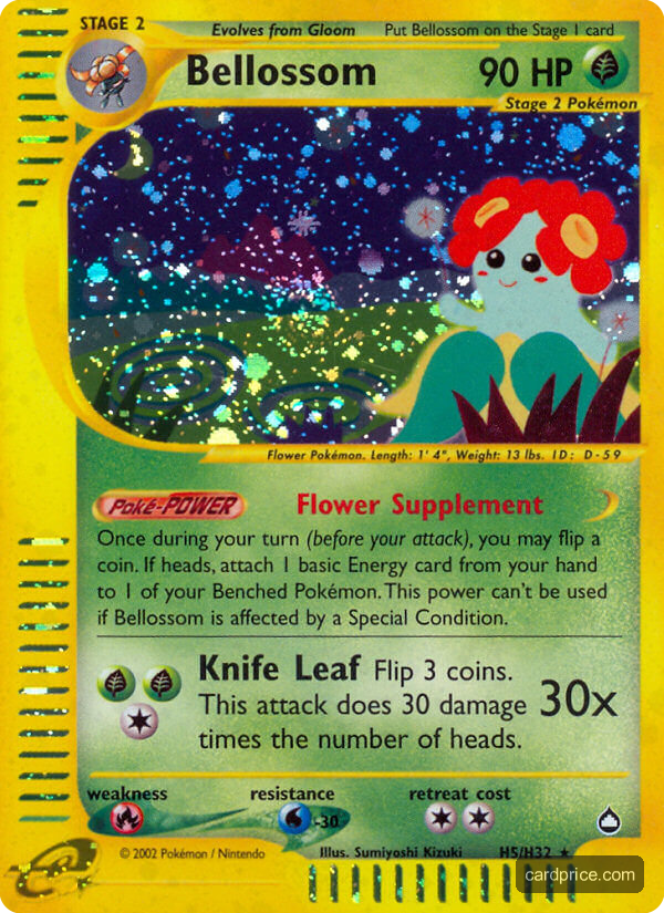 Bellossom — the most valuable Bellossom card