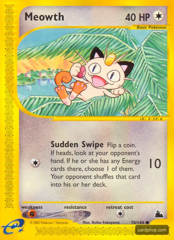 Meowth — the most valuable Meowth card