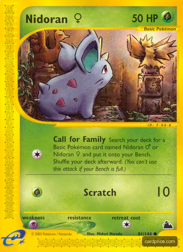 Nidoran ♀ — the most valuable Nidoran♀ card