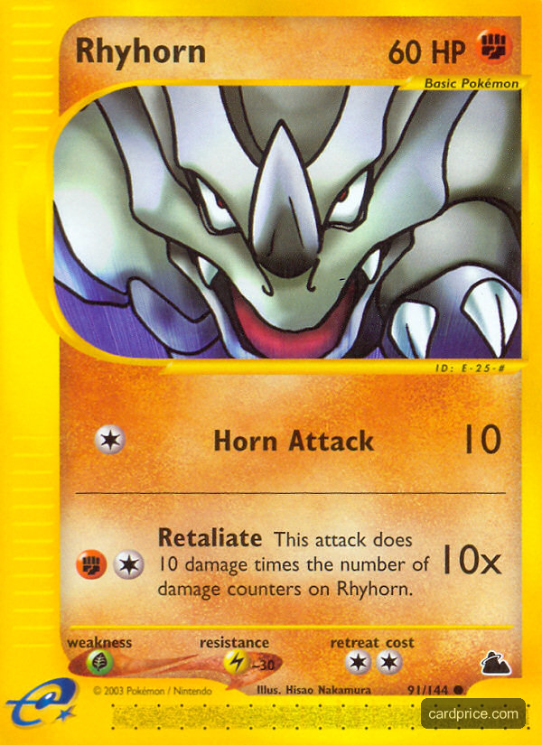 Rhyhorn — the most valuable Rhyhorn card