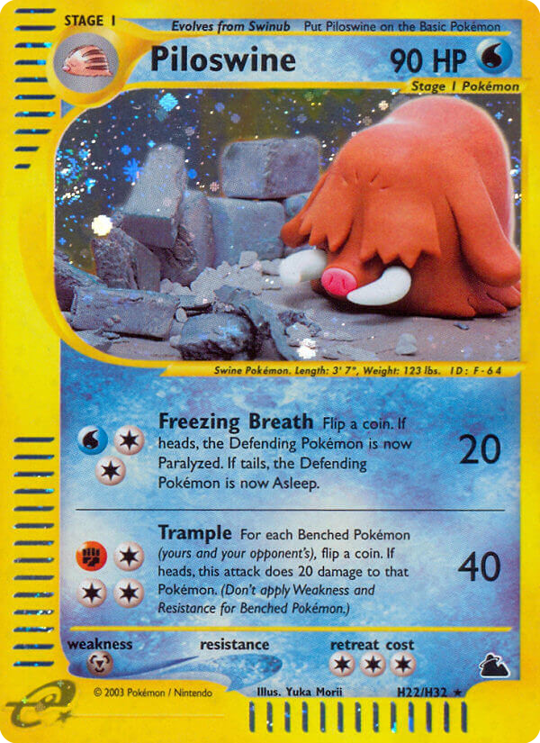 Piloswine — the most valuable Piloswine card