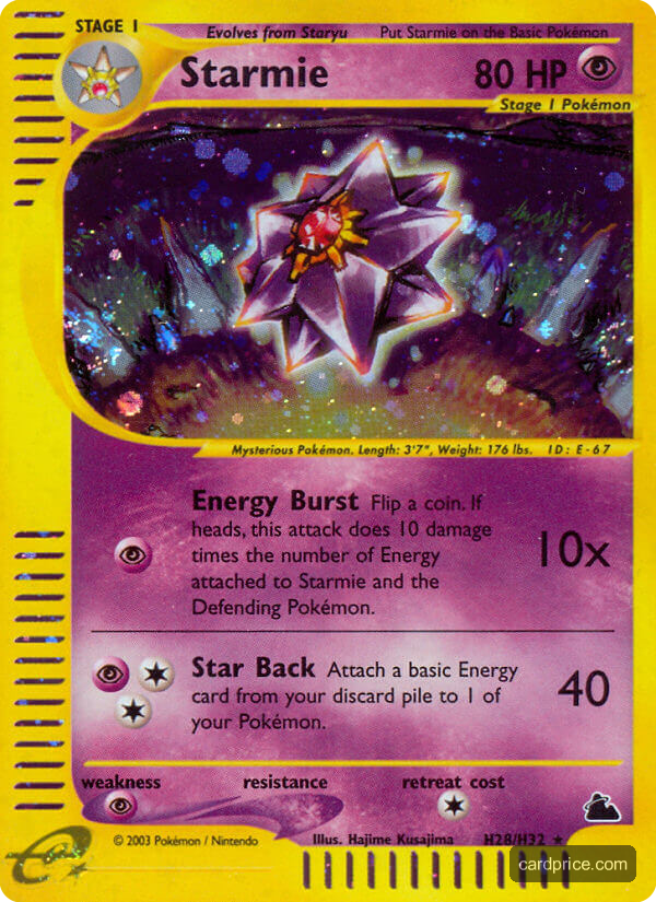 Starmie — the most valuable Starmie card