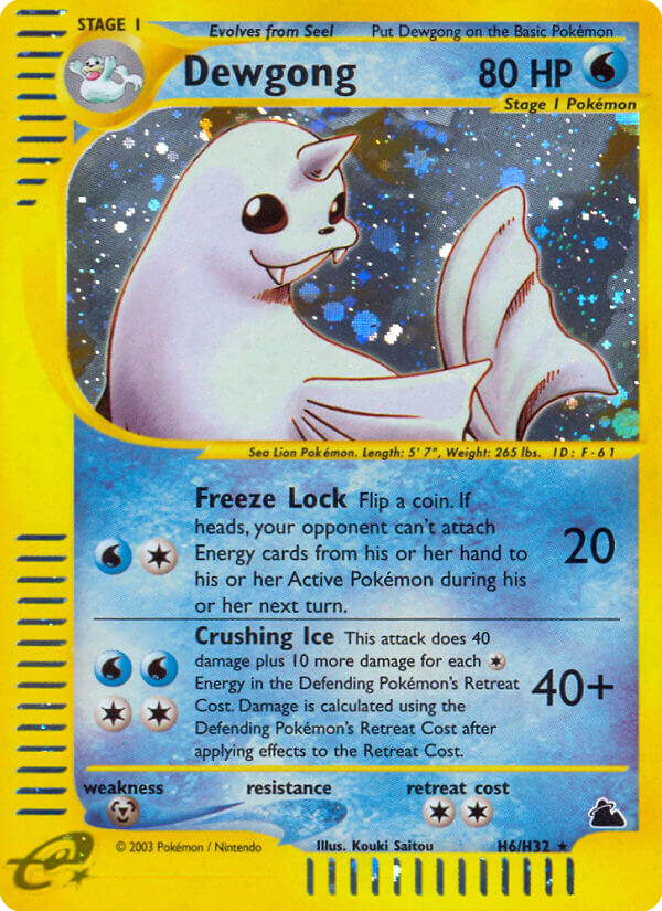 Dewgong — the most valuable Dewgong card