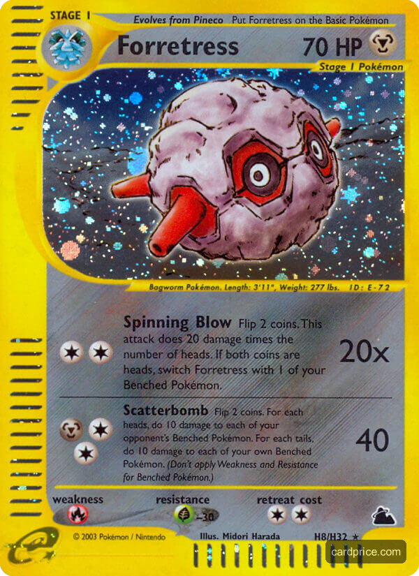 Forretress — the most valuable Forretress card