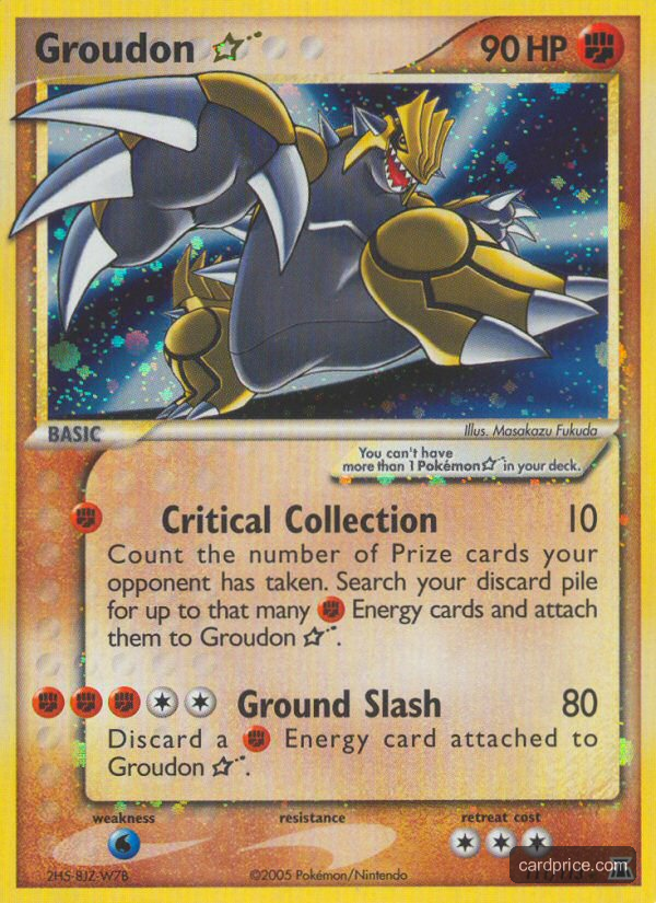 Groudon ★ — the most valuable Groudon card
