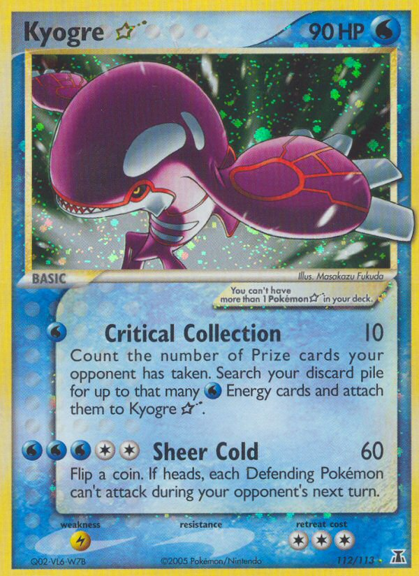 Kyogre ★ — the most valuable Kyogre card