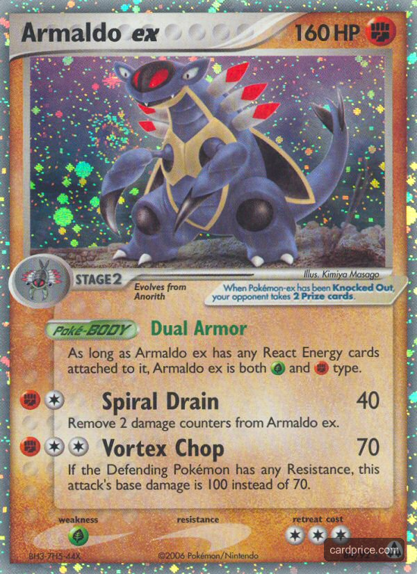 Armaldo ex — the most valuable Armaldo card