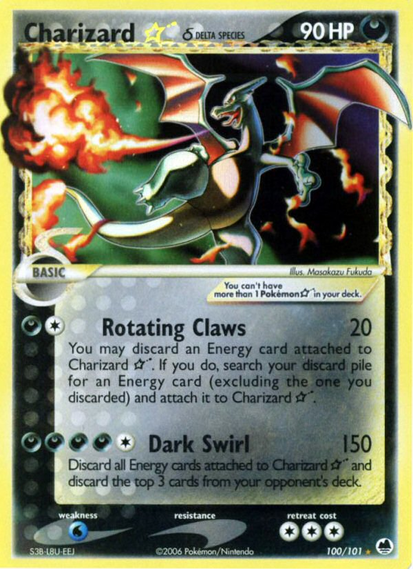 Charizard ★ δ #100/101 Dragon Frontiers Pokémon card