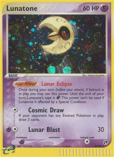 Lunatone — the most valuable Lunatone card