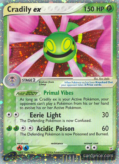 Cradily ex — the most valuable Cradily card