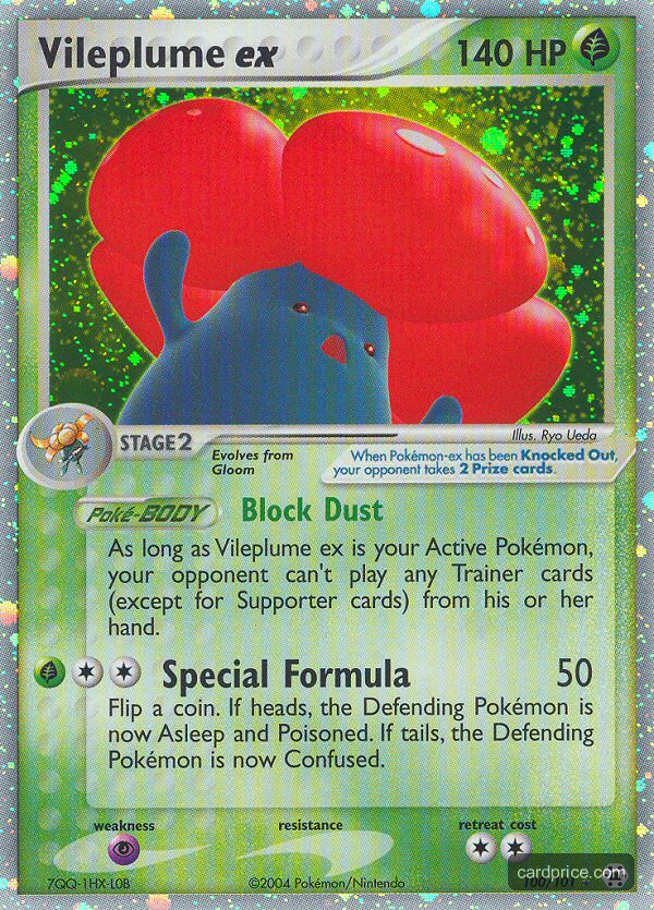 Vileplume ex — the most valuable Vileplume card