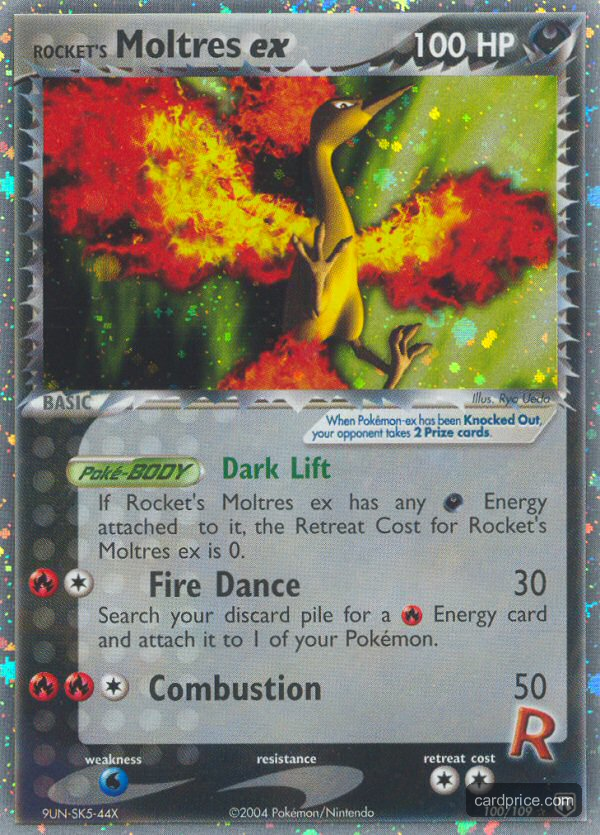 Rocket's Moltres ex — the most valuable Moltres card