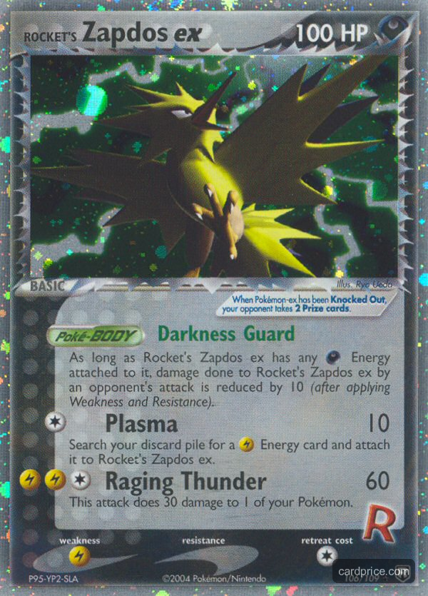 Rocket's Zapdos ex — the most valuable Zapdos card