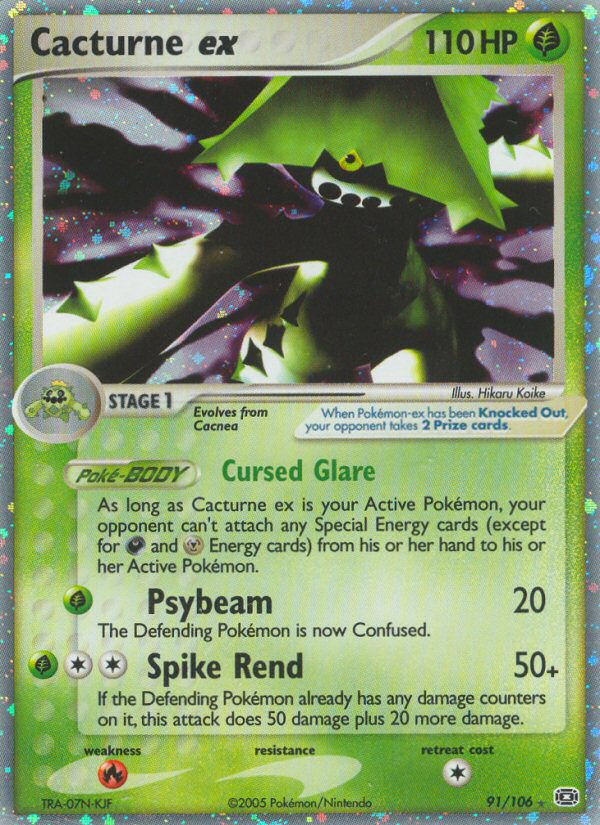 Cacturne ex — the most valuable Cacturne card