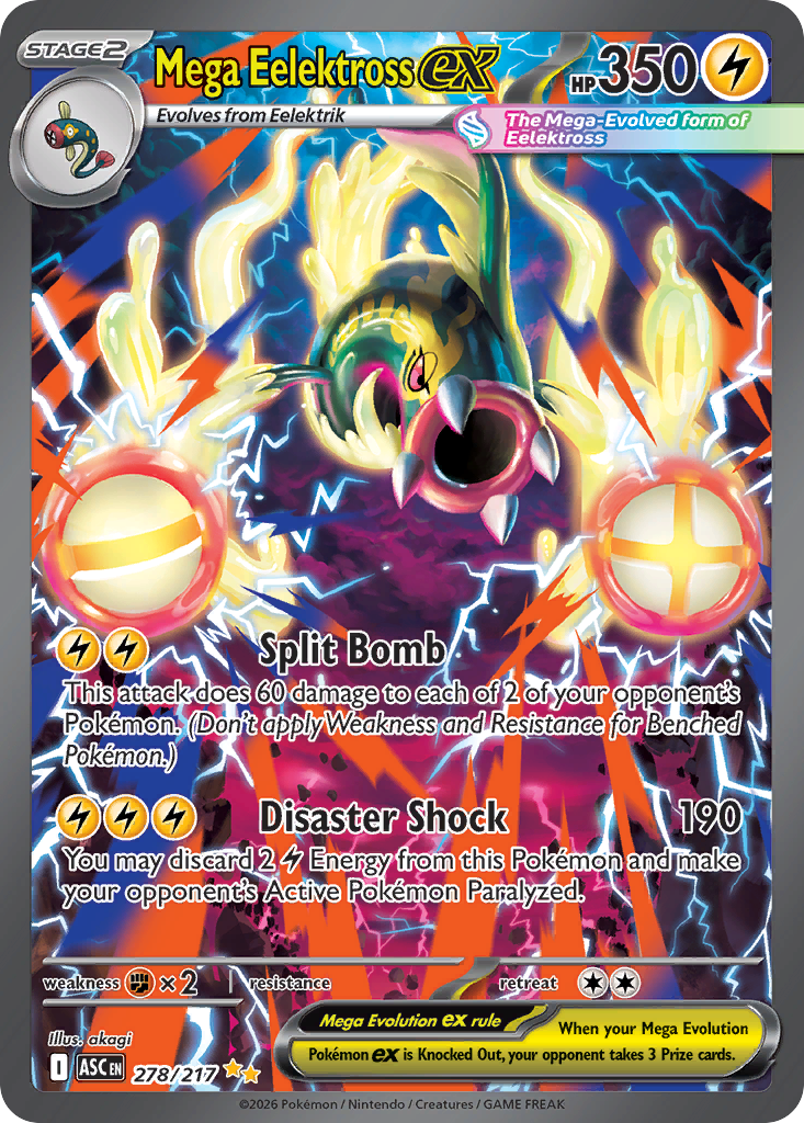 Mega Eelektross ex — the most valuable Eelektross card