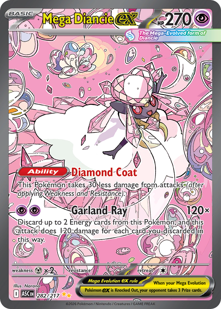 Mega Diancie ex — the most valuable Diancie card