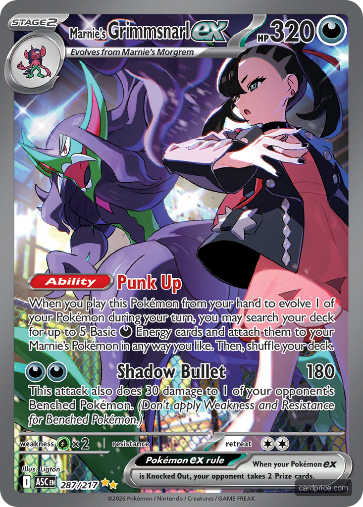 Marnie's Grimmsnarl ex — the most valuable Grimmsnarl card
