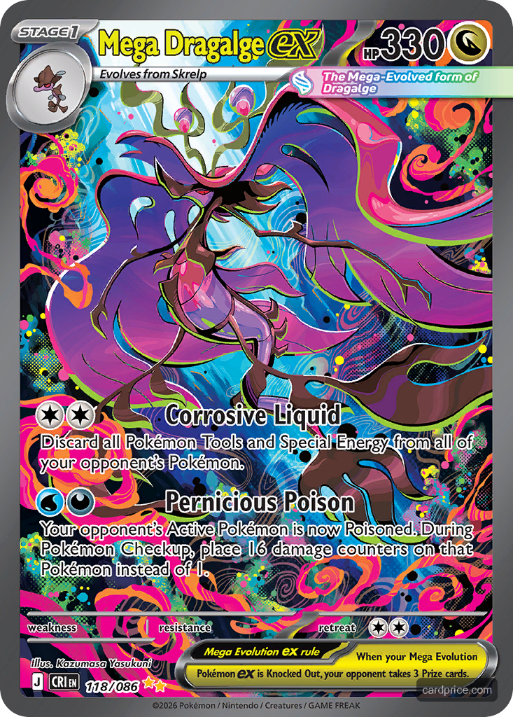 Mega Dragalge ex — the most valuable Dragalge card