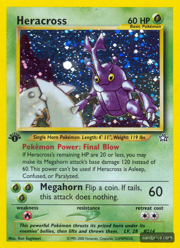 Heracross — the most valuable Heracross card