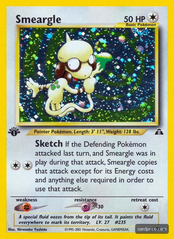 Smeargle — the most valuable Smeargle card