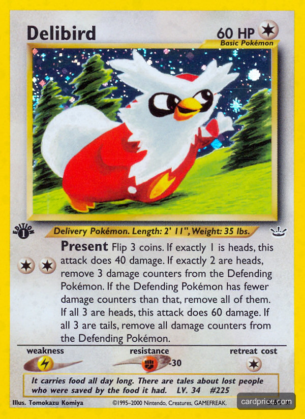 Delibird — the most valuable Delibird card
