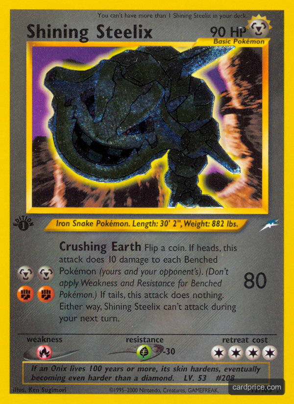 Shining Steelix — the most valuable Steelix card