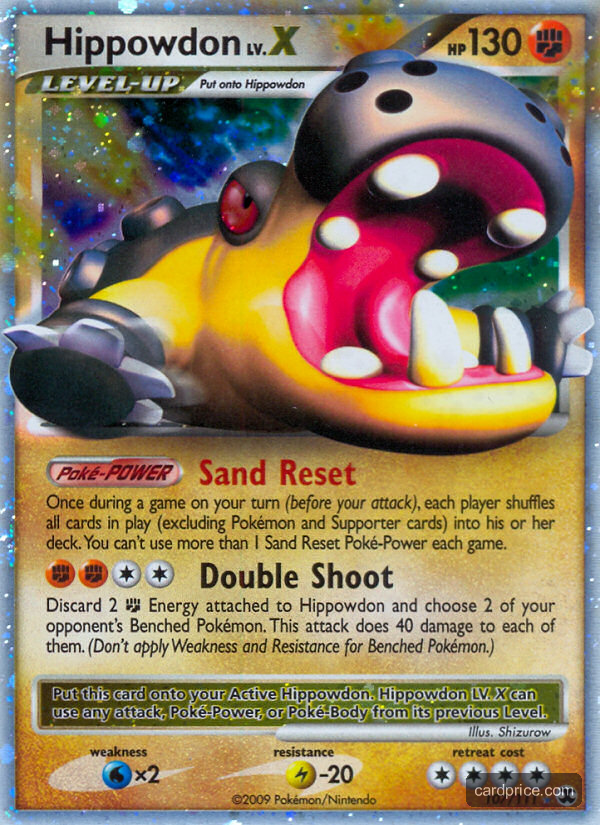 Hippowdon LV.X — the most valuable Hippowdon card