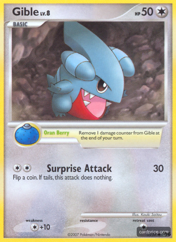 Gible — the most valuable Gible card