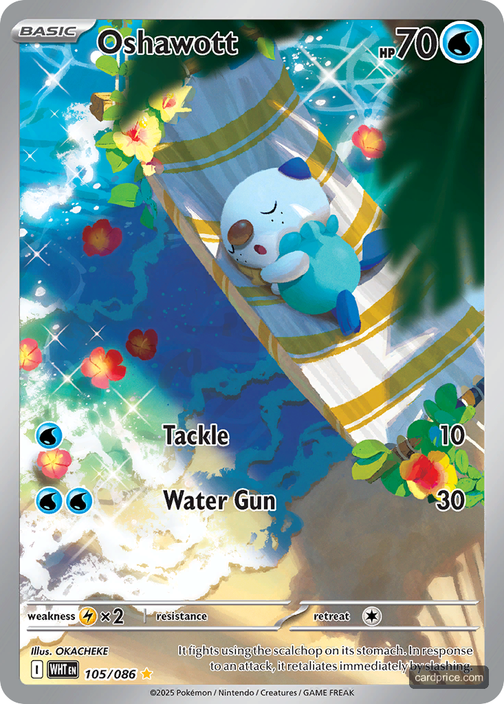 Oshawott — the most valuable Oshawott card