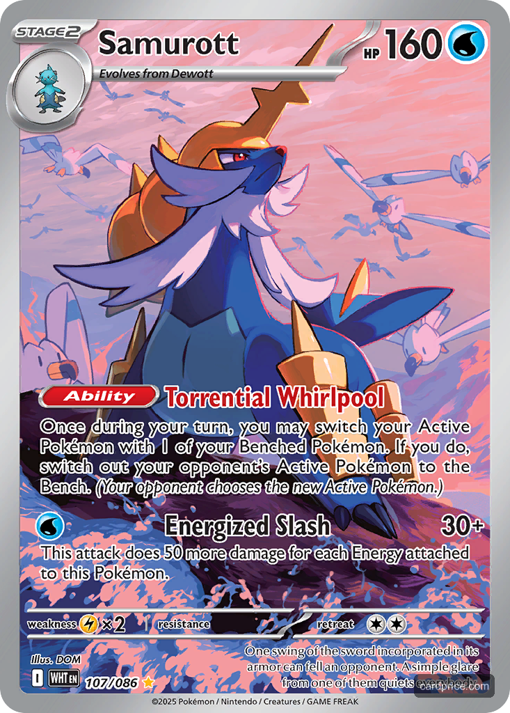 Samurott — the most valuable Samurott card