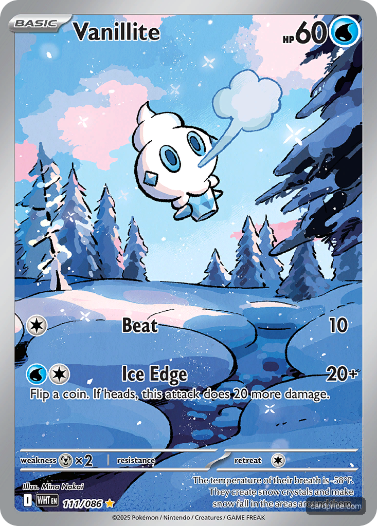 Vanillite — the most valuable Vanillite card
