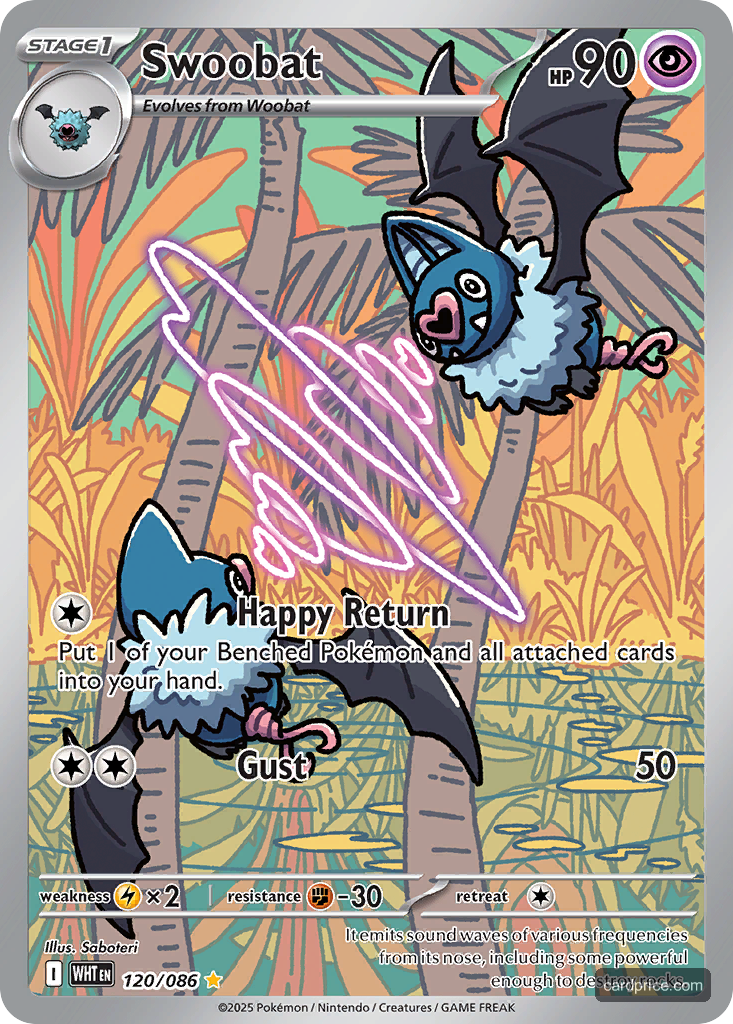 Swoobat — the most valuable Swoobat card