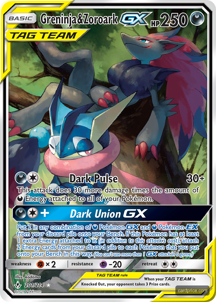 Greninja & Zoroark-GX — the most valuable Zoroark card