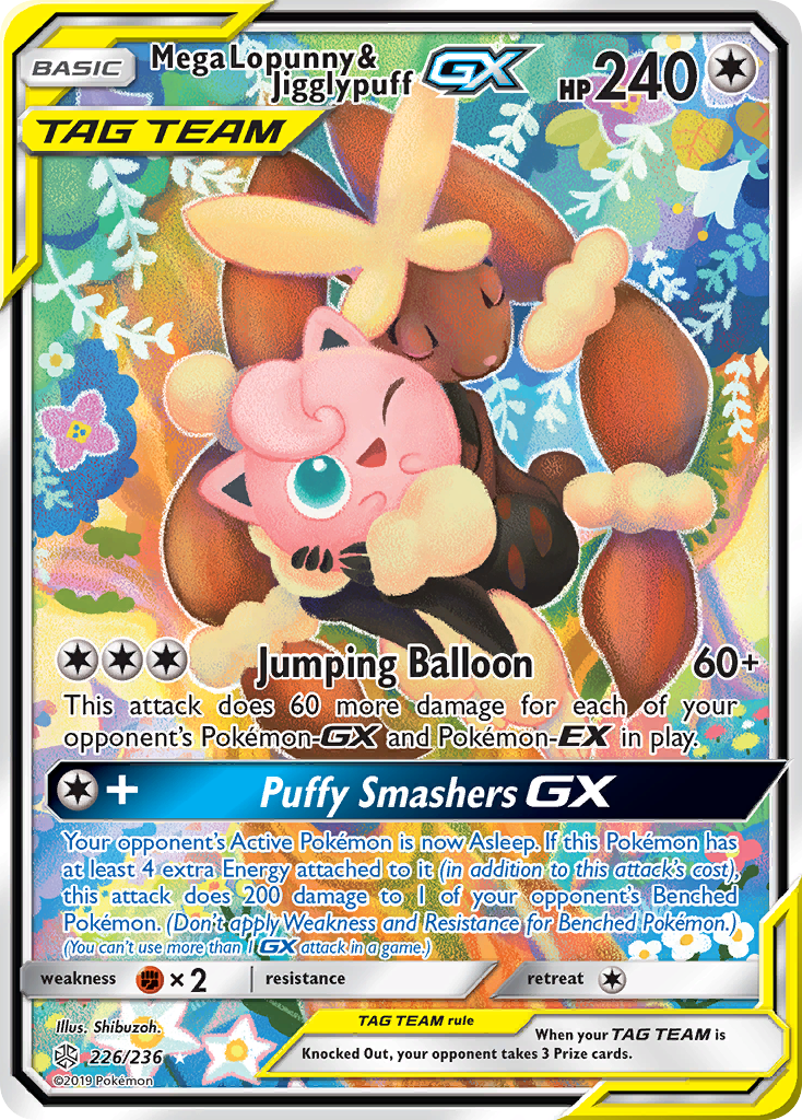Mega Lopunny & Jigglypuff-GX — the most valuable Jigglypuff card