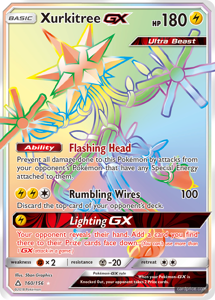 Xurkitree-GX — the most valuable Xurkitree card