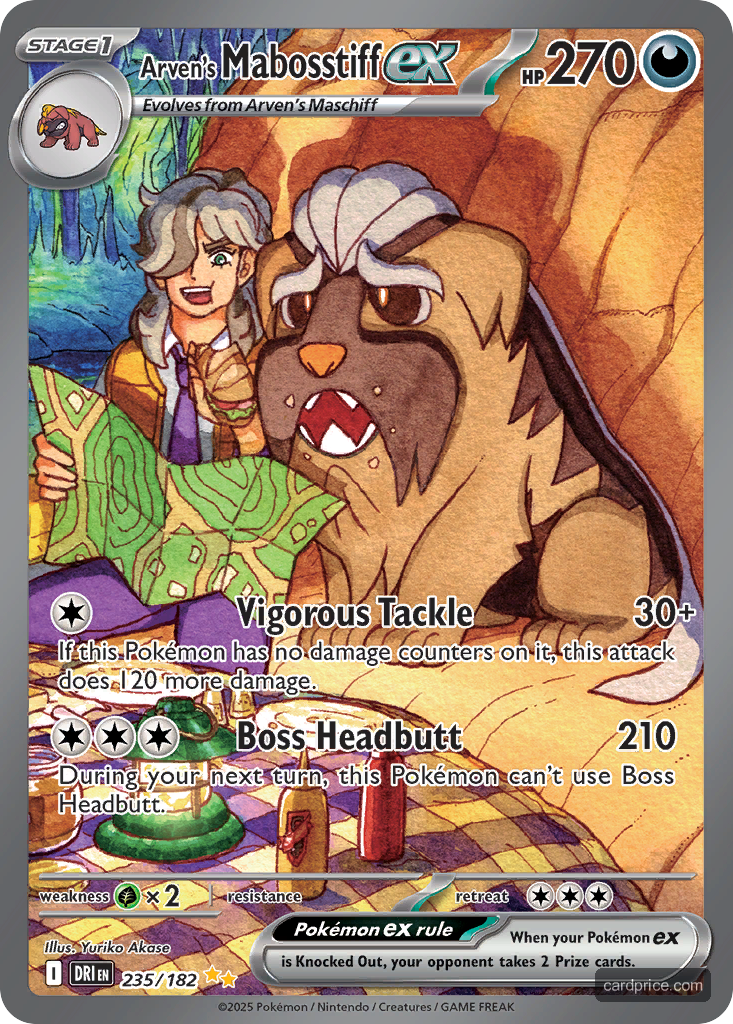 Arven's Mabosstiff ex — the most valuable Mabosstiff card
